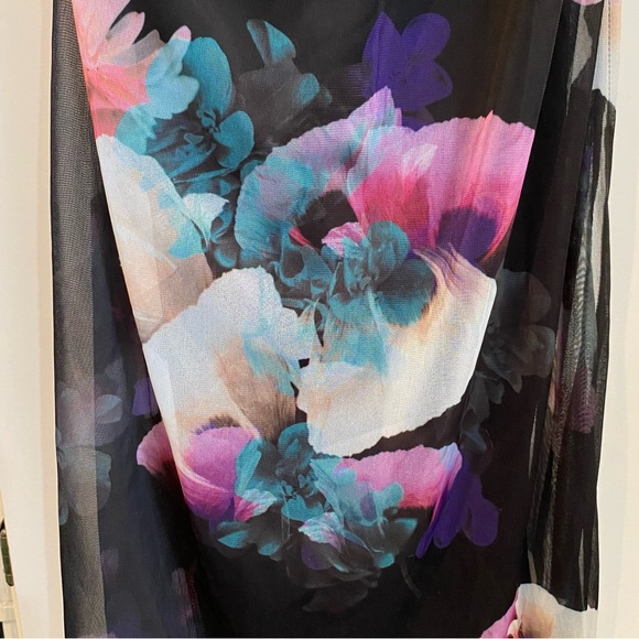 LeChateau One Shoulder Floral Maxi Dress Size XS - Picture 11 of 16